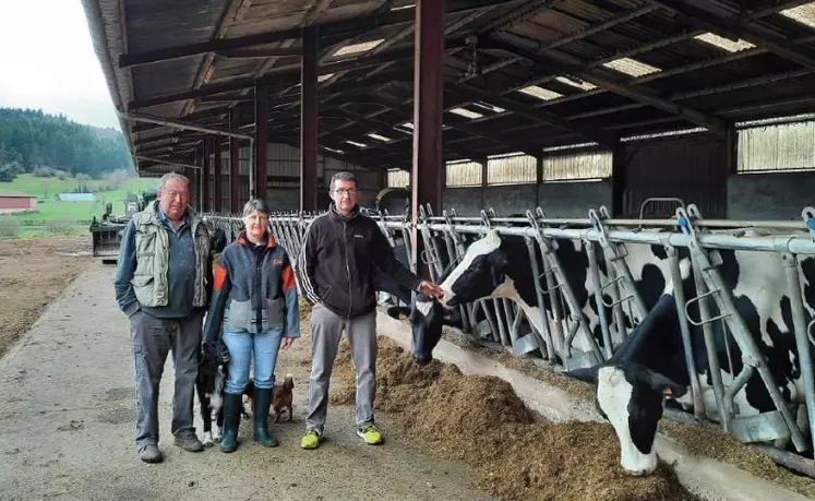 De gauche à droite : Pierre, Marie-Christine et Christophe Soulis.