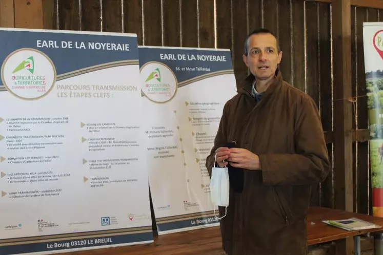 Paul Abouling, conseiller du service entreprise de la Chambre d’agriculture de l’Allier.