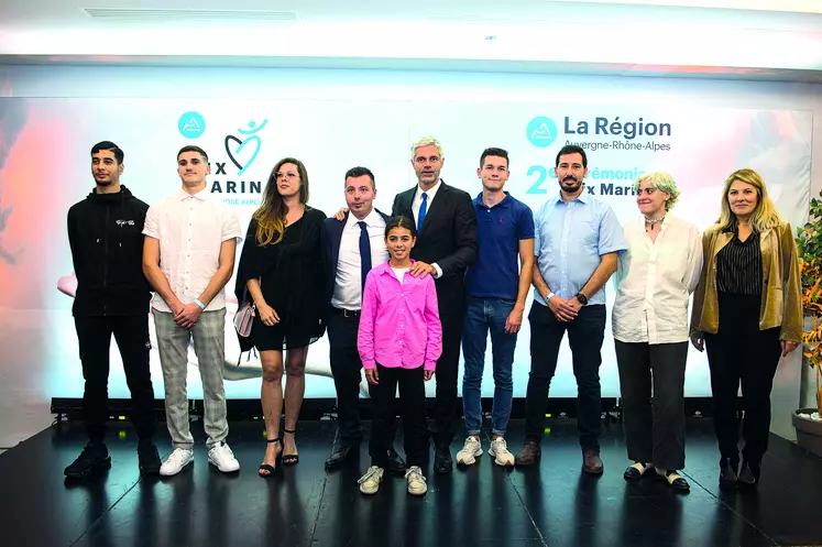 La soirée de gala pour la remise du prix Marin était organisée à l'Hôtel de Région.