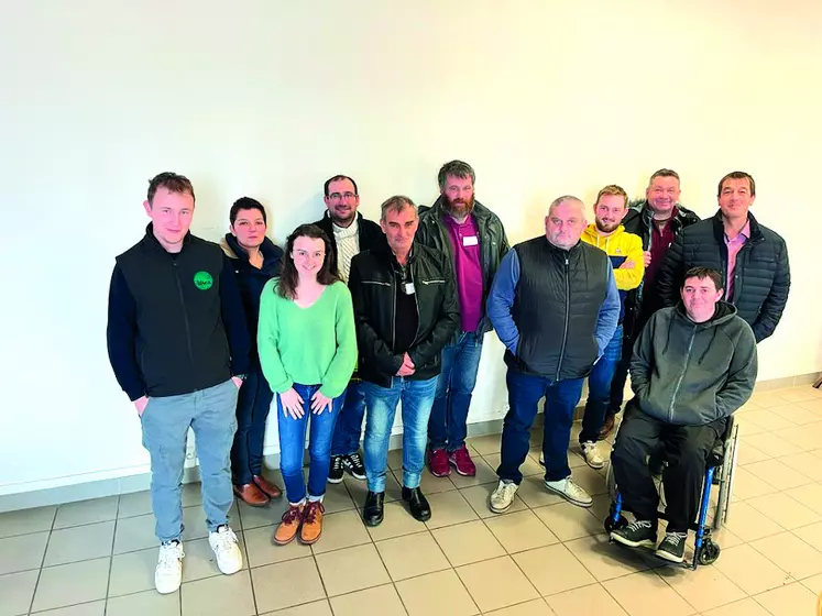 Les représentants des producteurs laitiers de la région réunis à Saint-Flour les 18 et 19 janvier.