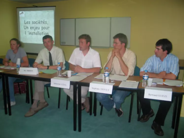 Sébastien Vidal, président des JA, a souligné l’enjeu que représentent les sociétés pour l’installation