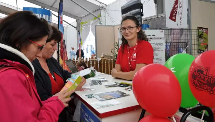 Le stand Jeunes Agriculteurs