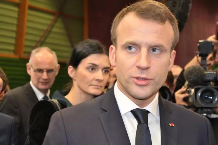 Emmanuel Macron a adressé ses voeux à la profession agricole dans le Puy-de-Dôme.