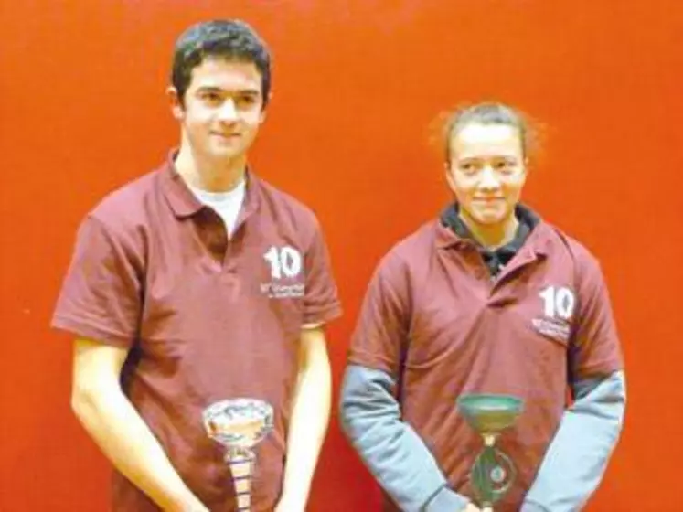 Premier et seconde de ces 10ème Ovinpiades, Alexandre Astruc
et Marie Grousset, représenteront la région pour le titre national de meilleur jeune berger 2015.