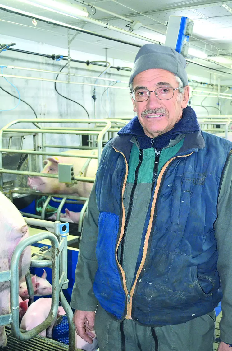 Joannès Chataing du Gaec des Chalets à Sauvessanges