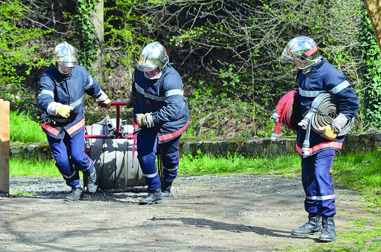 Pompiers en action