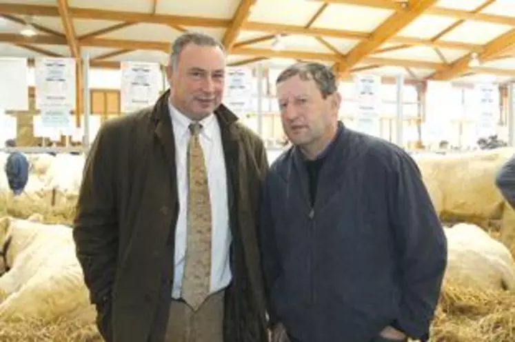 Jean-Luc Baudot et Jean-Claude Gaillard ont ouvert les portes du 26ème concours charolais de St Gervais.