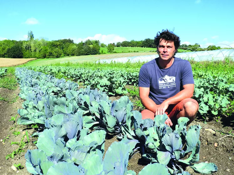 Nathanaël Jacquart, maraîcher bio à Luzillat attend beaucoup du salon pour répondre à certaines impasses matériels.