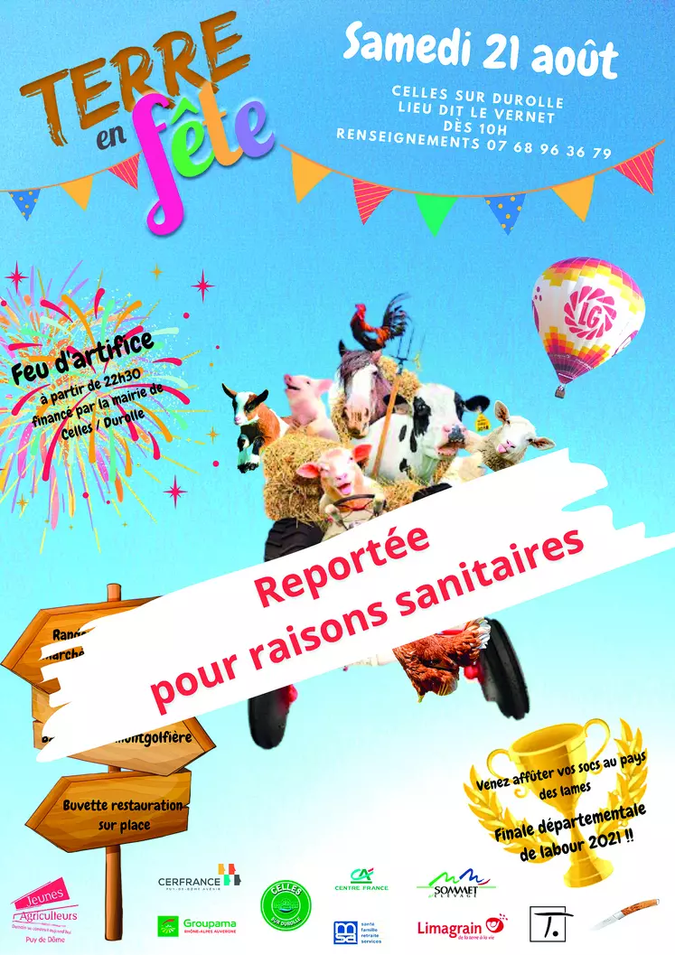 Affiche concours de labour reporté JA 2021