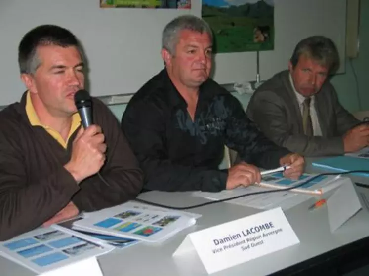 Daniel Lacombe, Gérard Chantel et François Iches