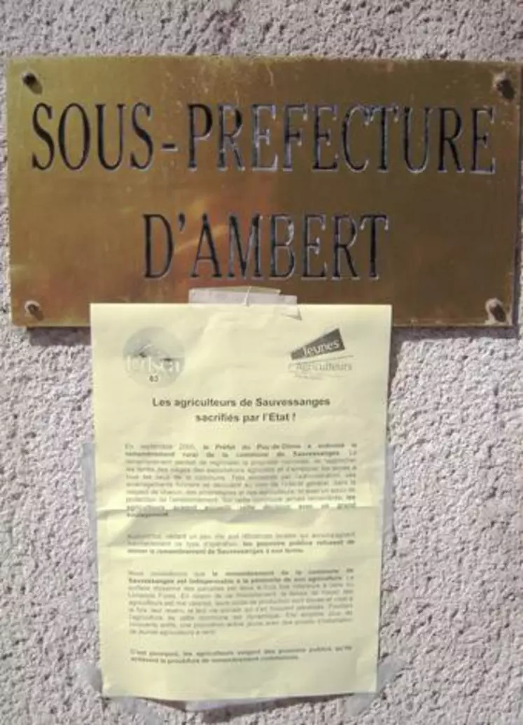 C’est le préfet du Puy-de-Dôme qui a la responsabilité de terminer le remem-brement ordonné en septembre 2005