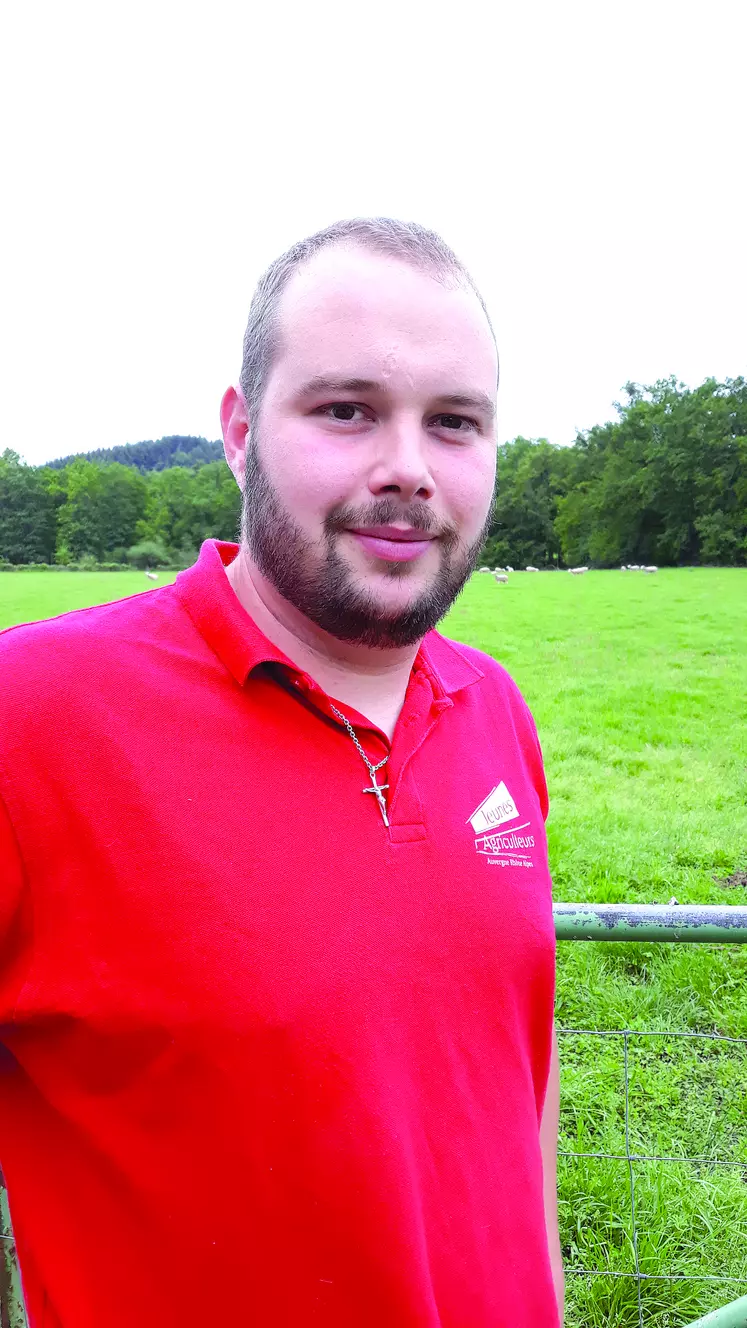 Quentin Baumont, président de Jeunes Agriculteurs du Puy-de-Dôme