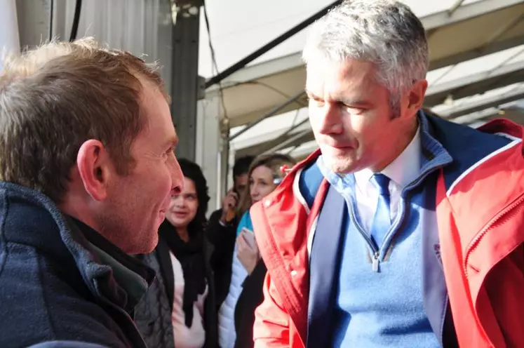 Laurent Wauquiez au Sommet de l'Elevage.