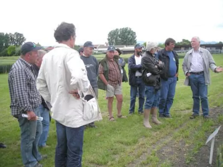 Pierre Pagesse, le Président de Limagrain, a présenté aux adhérents les évolutions des variétés de blés améliorants.