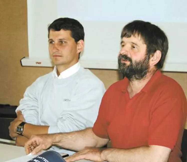 De gauche à droite : Philippe Boyer et Paul Bony, vice-président et président de Copagno.