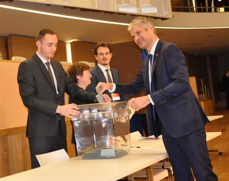 Laurent Wauquiez, président du Conseil régional d'Auvergne-Rhône-Alpes.