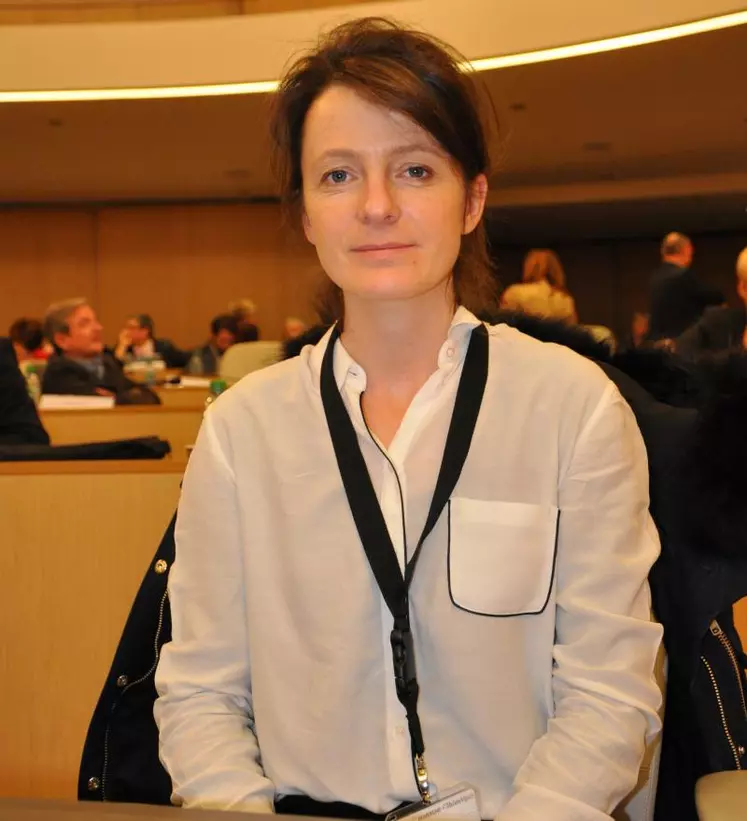 Emilie Bonnivard, vice-présidente déléguée à l'agriculture, à la ruralité, à la viticulture, aux produits du terroir et à la forêt.