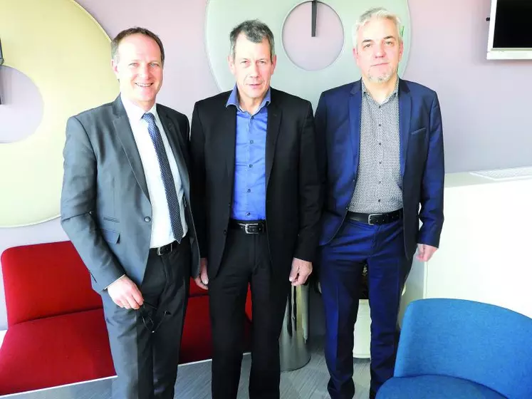 De gauche à droite : Marc Dissard, Serge Charret et Pierre Magrin.