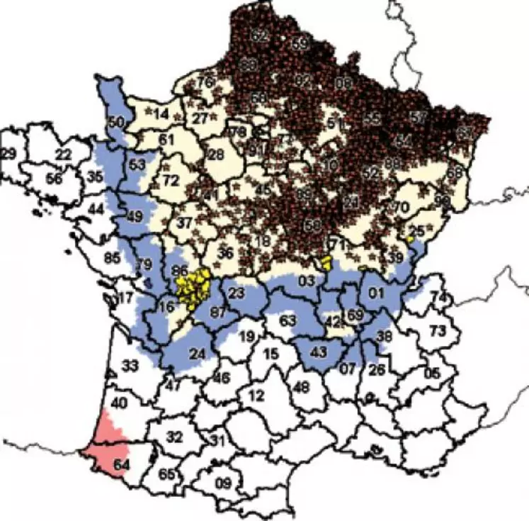 Zone réglementée instituée par arrêté du 9 novembre 2007