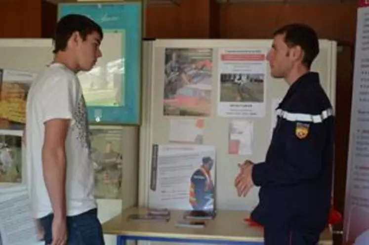 La démarche de la convention avec le SDIS a été bien accueillie par les jeunes du lycée du Breuil-sur-Couze.