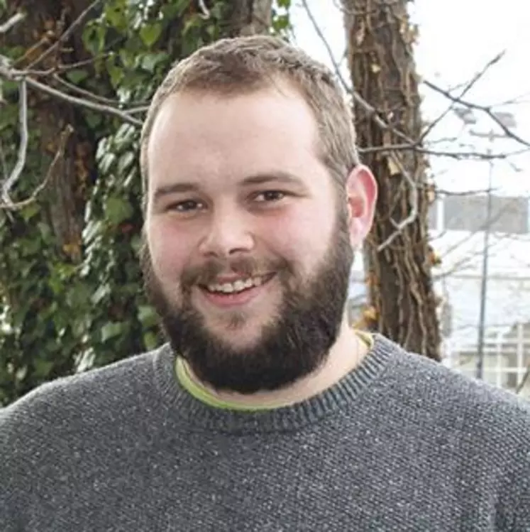 Quentin Baumont, président de Jeunes Agriculteurs Puy-de-Dôme.