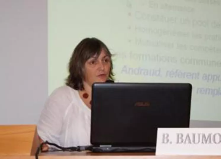 Bibiane Baumont a présenté les résultats. « Le taux de cellules dans les élevages s’est nettement dégradé » a-t-elle indiqué.