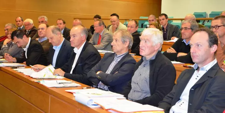 Session de la chambre régionale d'agriculture d'Auvergne, la semaine dernière, à Aubière.