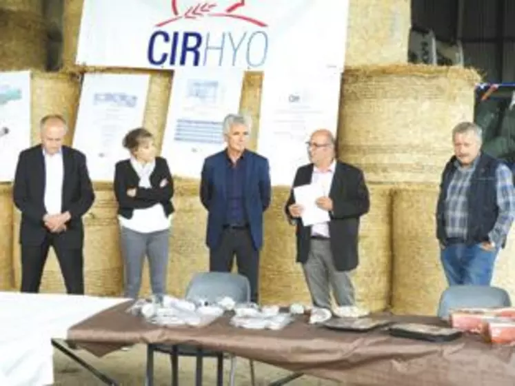 Patrick Escure, Caroline Bevillard, Jean-Pierre Taite, Francis Le Bas (Président de Cirhyo et de l’Urpal) et Gilles Brugère.