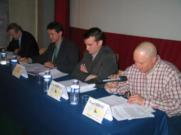 De gauche à droite : Bernard Blay, Patrice Chassard, Didier Montagne (KPMG) et Pascal Servier.