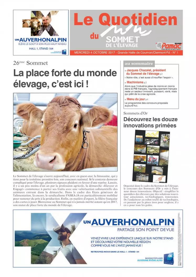 Le Quotidien du Sommet 4/10/2017