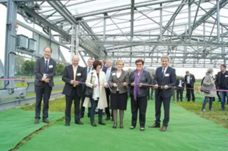 L’inauguration du dispositif Phéno 3C, la veille du lancement des journées portes ouvertes de l’INRA.