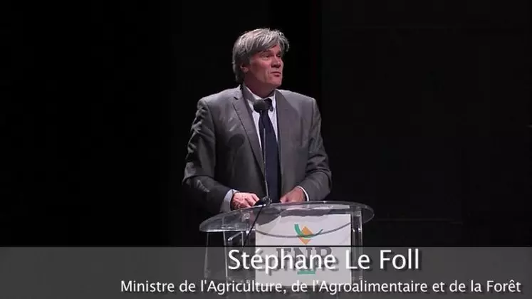 Stéphane Le Foll, ministre de l'agriculture, de l'agroalimentaire et de la forêt