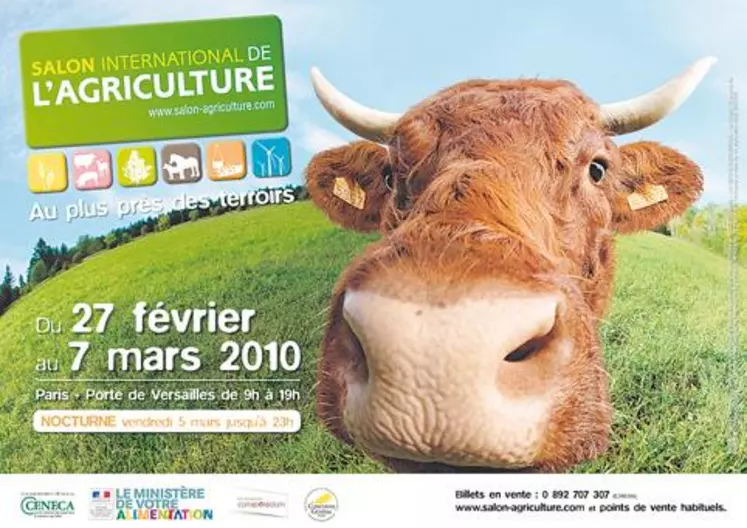 Le SIA 2010 sera la 47e édition de cette manifestation connue de tous les Français. À noter que le concours général agricole existe sous cet intitulé depuis 1870, 140 ans donc.