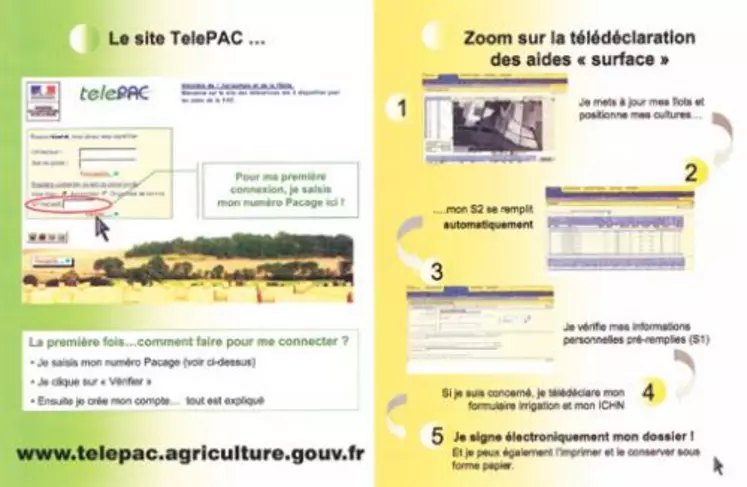 Comme chaque année, la Chambre d'Agriculture, avec l’appui de ses partenaires, offre d'accompagner les agriculteurs dans leurs déclarations Pac via des permanences tenues en Pra. Elle propose aussi un appui pour utiliser TelePAC.