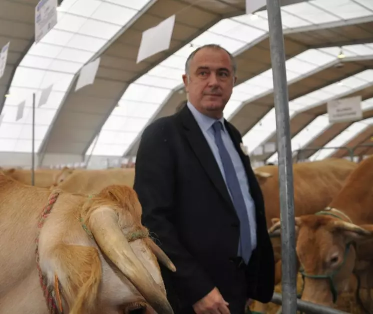 Didier Guillaume lors du dernier Sommet de l'Elevage à Clermont-Ferrand.