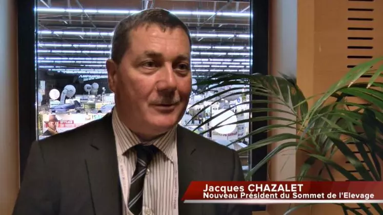 Jacques Chazalet nouveau président du Sommet de l'Elevage.