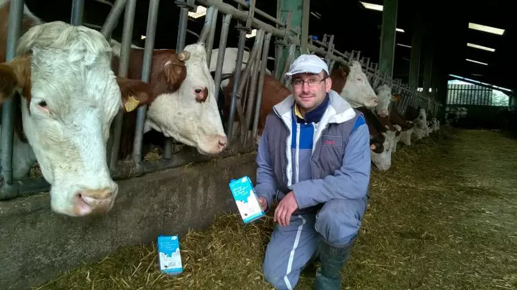 Éric Germain, producteur de lait dans le Puy-de-Dôme est trésorier de l’association des producteurs de lait de montagne.