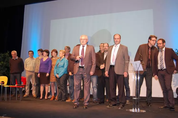 Guy Martin, président d’Elva Novia (ex président de Coop’Evolia), Roland Sabin, vice-président (ex président de Génésia), Sylvain Poillot, directeur administratif et financier et Luc Chopard, directeur général.