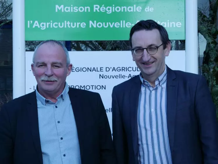 Dominique Graciet et Olivier Degos, président et directeur de la CRANA.