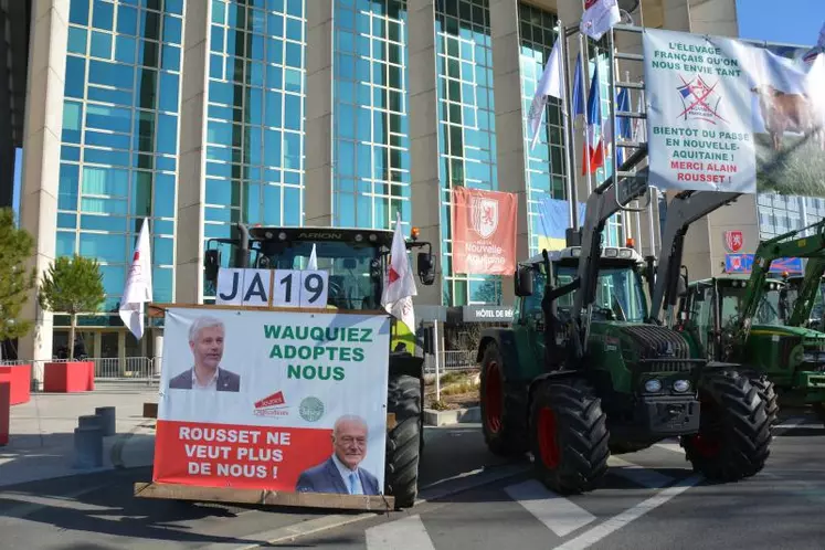 Multiplication des normes, impasses agronomiques, distorsions de concurrence entre régions, la FNSEA Nouvelle-Aquitaine et JA Nouvelle-Aquitaine ont rassemblé des agriculteurs pour une grande manifestation à Bordeaux le 17 février contre une véritable liquidation de l'agriculture française et régionale.