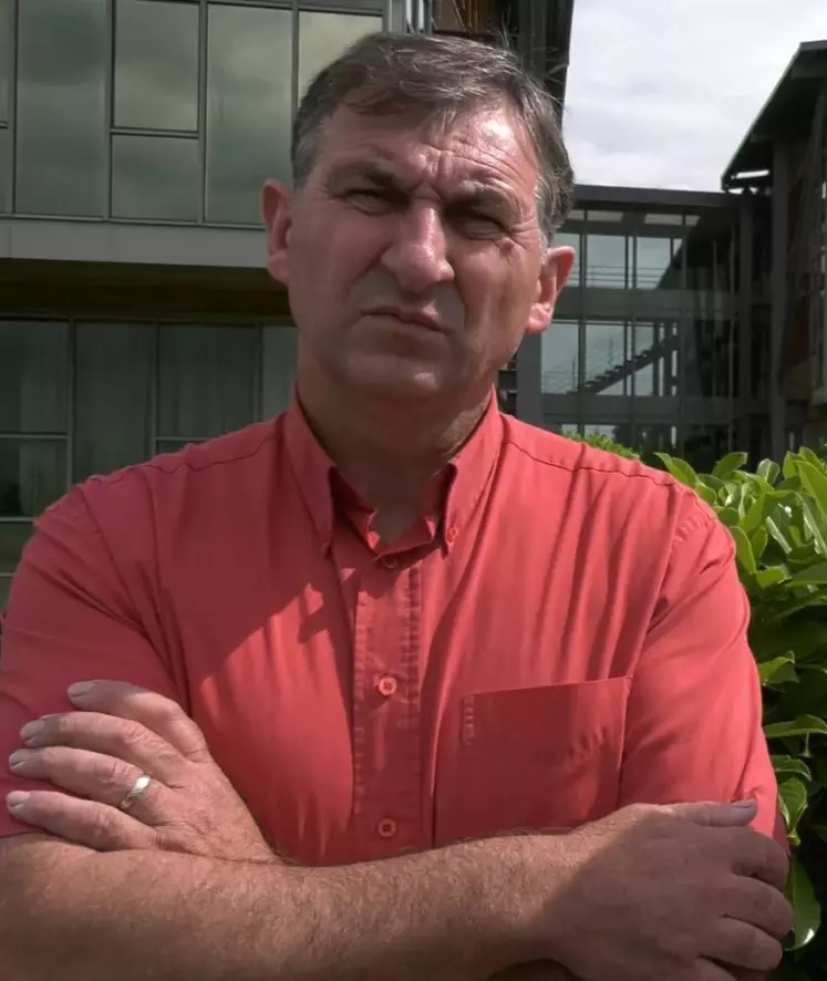 Michel Joux, agriculteur dans l’Alin, préside la FRSEA Auvergne-Rhône-Alpes.