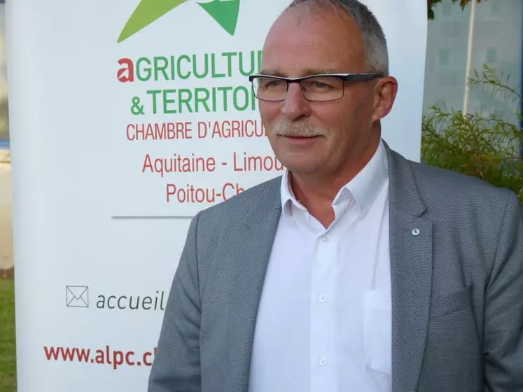 Dominique Graciet, président de la chambre régionale d’agriculture Nouvelle-Aquitaine.