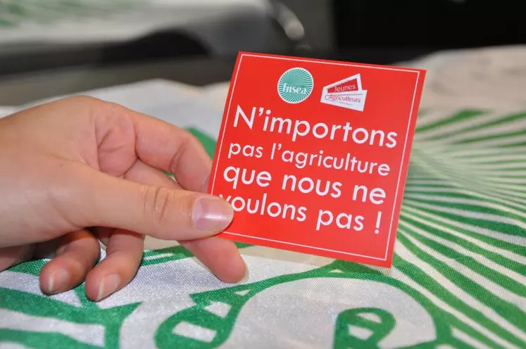 Un message clair pour s’opposer aux accords de libre-échanges entre l’UE, le Mercosur et le Canada.