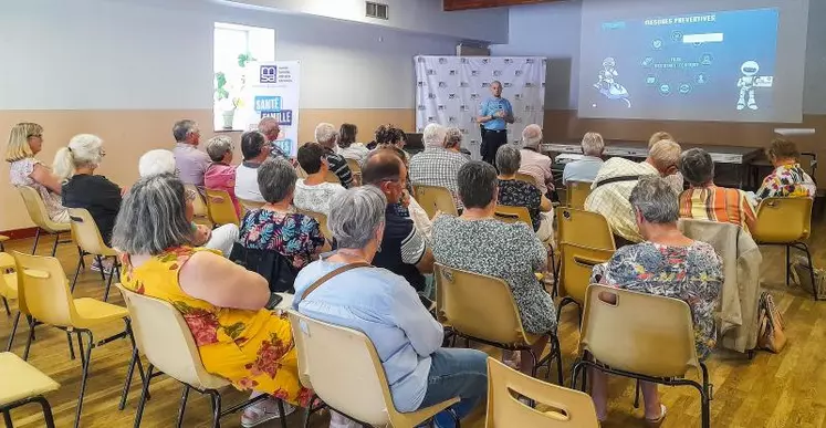 Conférence-débat organisée à Sainte-Feyre, à l'initiative de la MSA du Limousin.