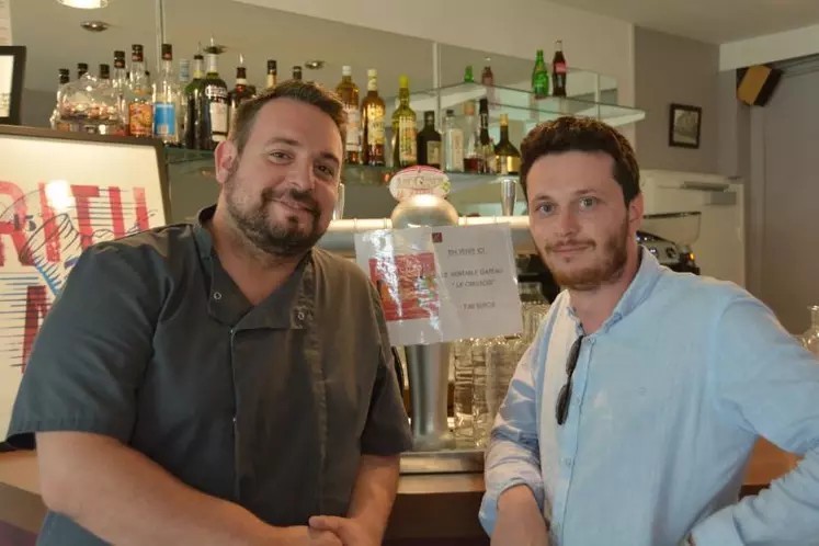 Sylvain et Jérôme ont imaginé cette recette pour mettre en valeur les produits locaux.