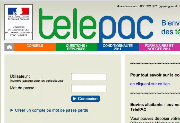 www.telepac.agriculture.gouv.fr