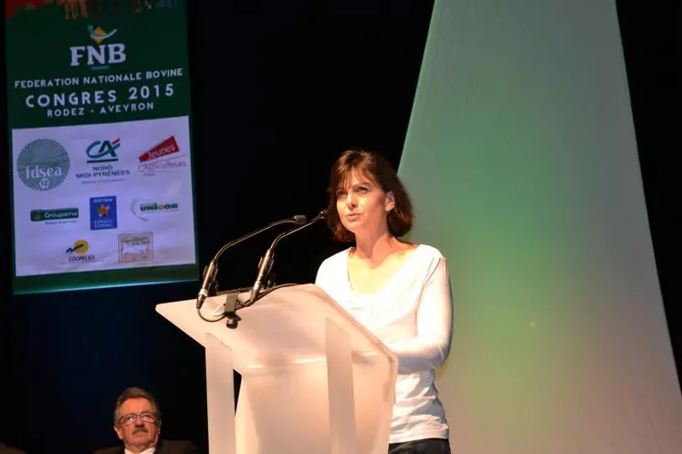 Angélique Delaire a porté la voix des éleveurs du Massif central au congrès de la FNB.