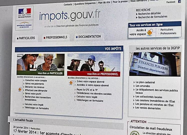 Il ne faut jamais cliquer sur un lien dans mail douteux et se rendre directement sur le site internet concerné en tapant son adresse dans le navigateur internet (ici www.impots.gouv.fr).