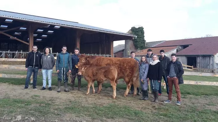 L'équipe du lycée d'Ahun pour le tournoi national des lycées agricoles.