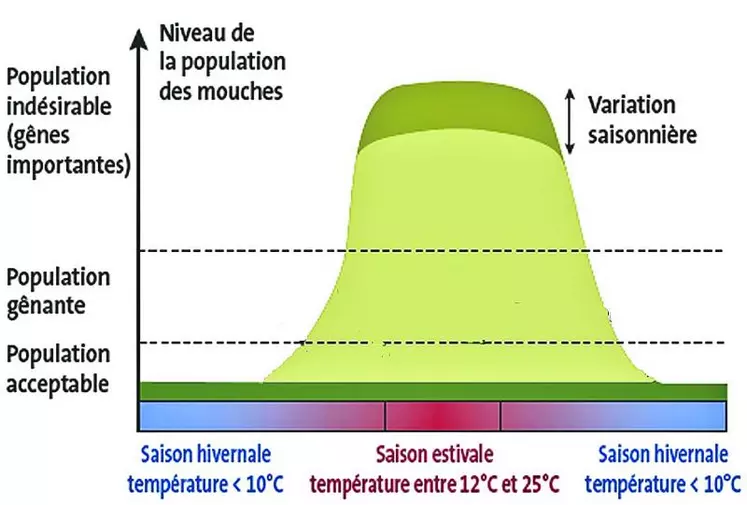 La capacité de multiplication des mouches étant considérable, une fois déclenché, le processus d’infestation est exponentiel. La réussite du plan de gestion est conditionnée par la précocité de mise en œuvre des mesures de prévention et le suivi des actions de lutte.